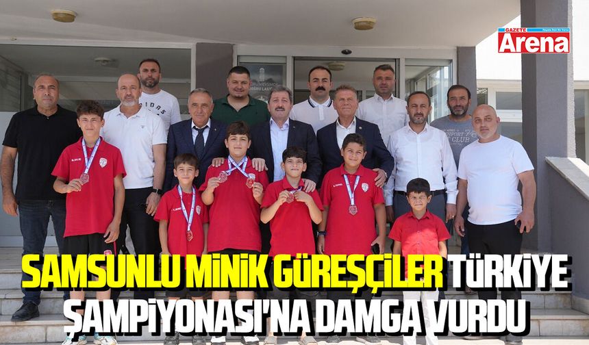 Samsunlu minik güreşçiler Türkiye Şampiyonası'na damga vurdu