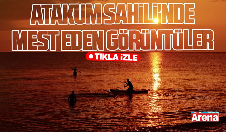 Samsun Atakum Sahili'nde mest eden görüntüler
