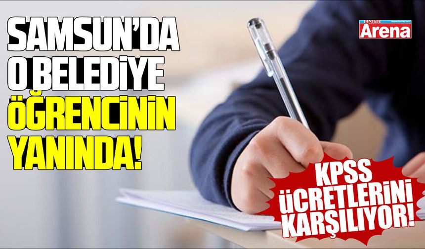 Canik Belediyesi öğrencilerin yanında!