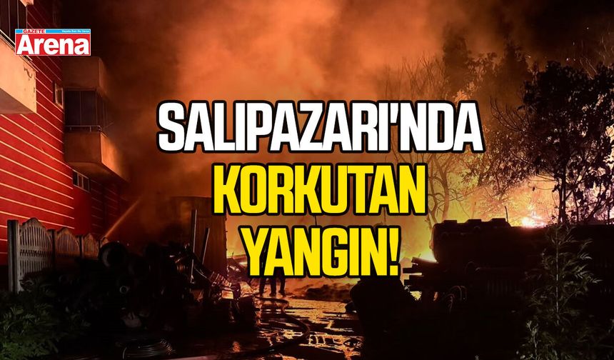 Salıpazarı'nda korkutan yangın!