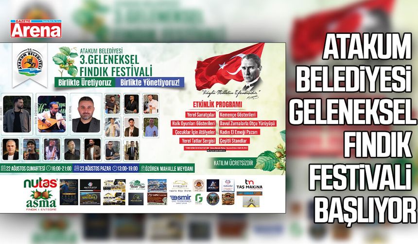 Atakum Belediyesi Geleneksel Fındık Festivali başlıyor