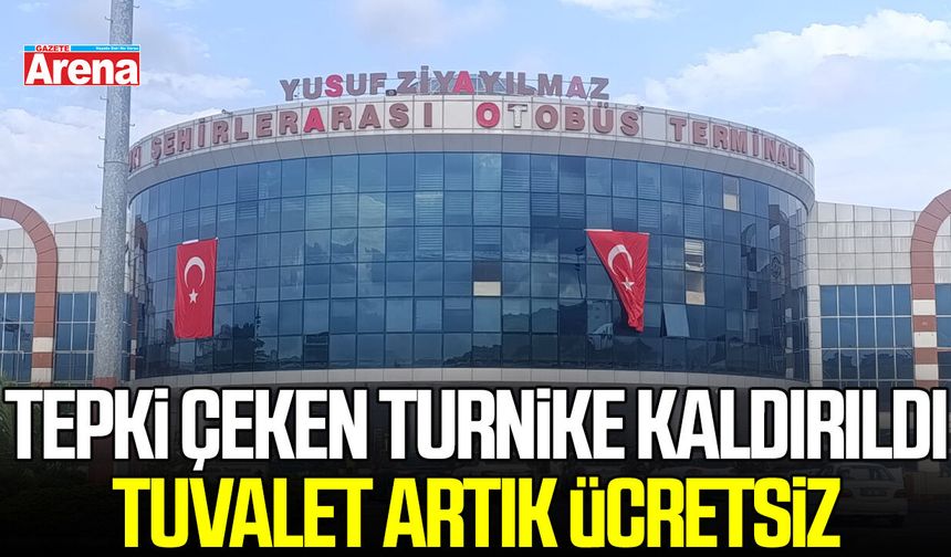 Samsun'da tepki çeken tuvalet yenilendi