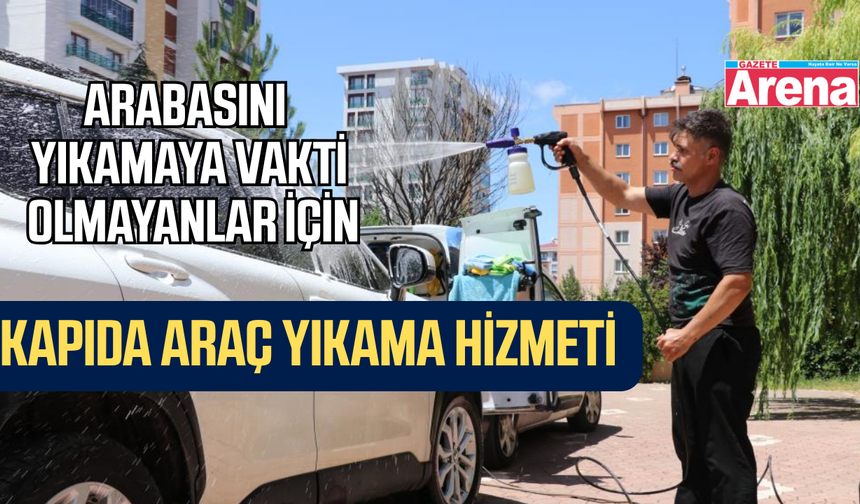 Mobil araç yıkama kapıya geliyor