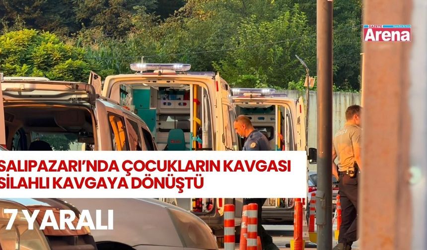 Salıpazarı’nda çocukların tartışması silahlı kavgaya dönüştü