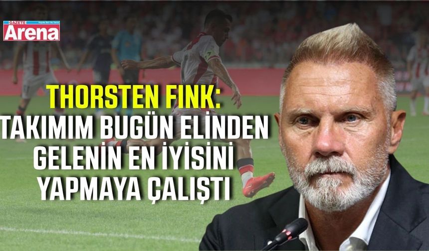 Samsunspor Teknik Direktörü Fink’ten Fenerbahçe maçı sonrası açıklama