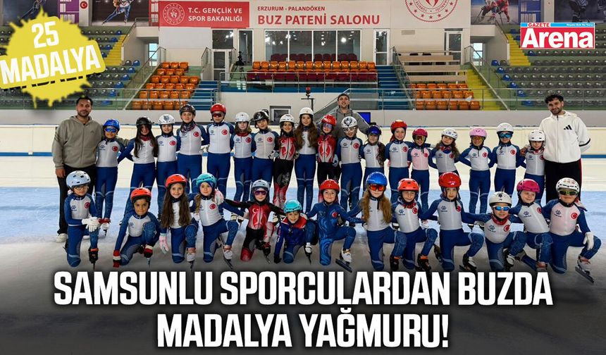 Samsunlu buz patencilerinden büyük başarı!