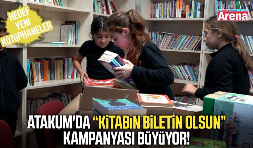 Atakum Belediyesi’nin Kitabın Biletin Olsun kampanyası sürüyor