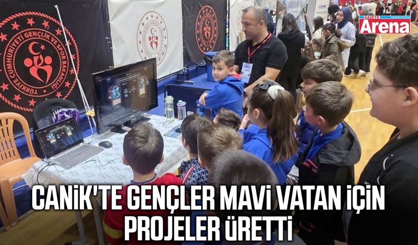 Canik'te gençler mavi vatan için projeler üretti