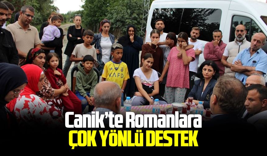 Canik’te Romanlara çok yönlü destek