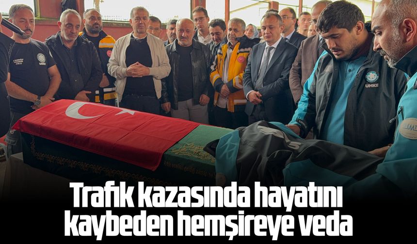 Samsun'da trafik kazasında hayatını kaybeden hemşireye veda