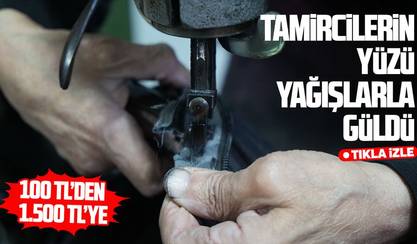 Samsun'da yağmurlar tamirci tezgahlarını hareketlendirdi