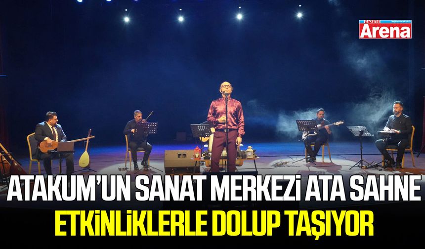 Atakum’un sanat merkezi Ata Sahne, etkinliklerle dolup taşıyor
