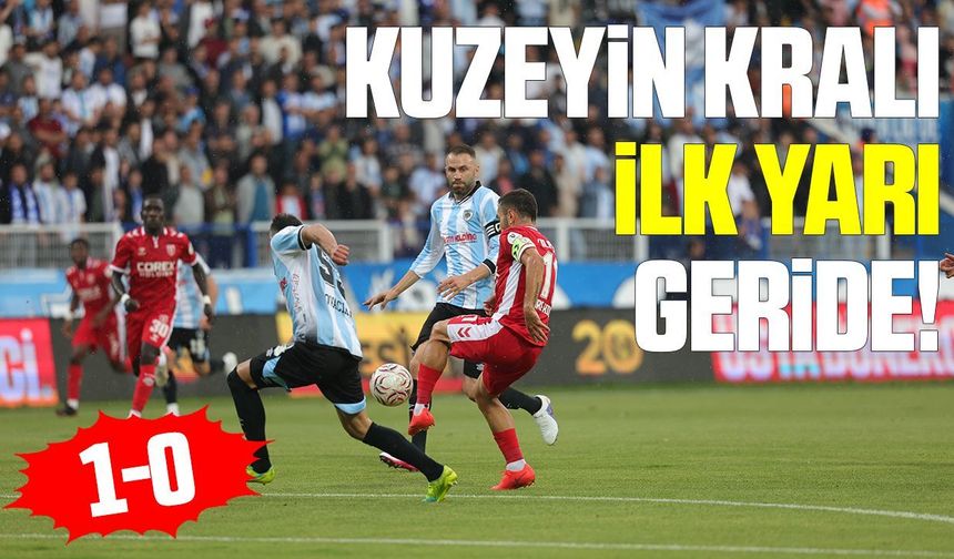 Erzurum Fk Samsunspor maçı ilk yarısını Samsunspor geride kapattı