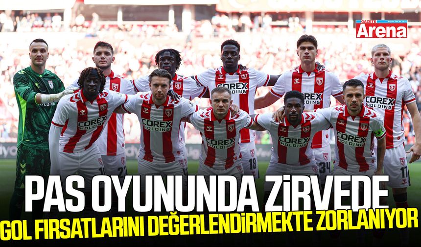 Samsunspor pas oyununda zirvede
