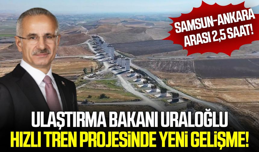Hızlı tren projesinde yeni gelişme! Samsun-Ankara arası 2,5 saat!