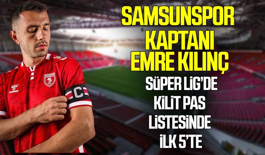 Emre Kılınç Süper Lig’de kilit pas listesinde ilk 5’te
