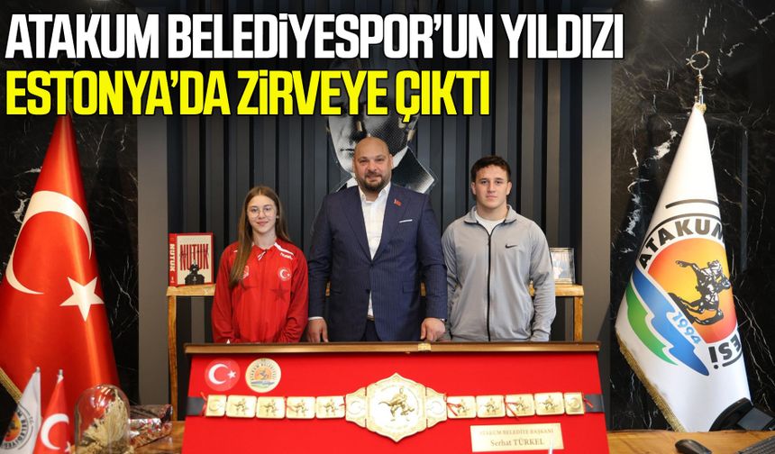 Atakum Belediyespor’un yıldızı Estonya’da zirveye çıktı