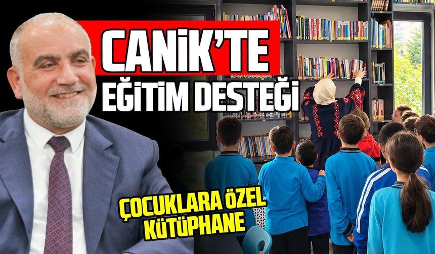 Canik’te çocuklar kütüphanede eğlenerek öğreniyor