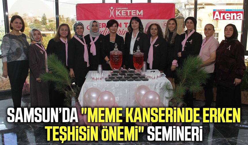 Samsun’da meme kanseri farkındalığı için anlamlı etkinlik