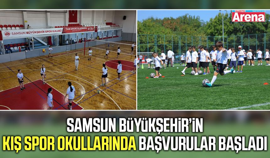 Samsun Büyükşehir’in kış spor okullarında başvurular başladı