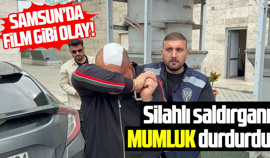 Samsun'da silahlı saldırı sonrası film gibi olay!