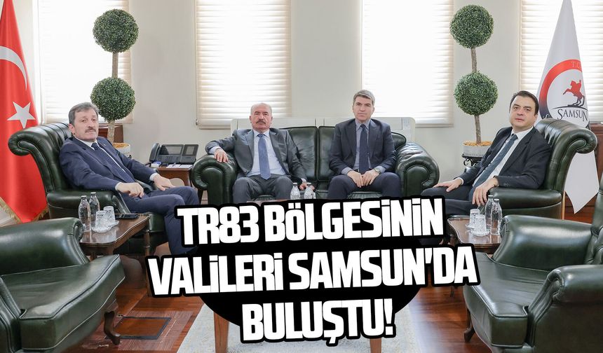 TR83 bölgesinin valileri Samsun'da buluştu!