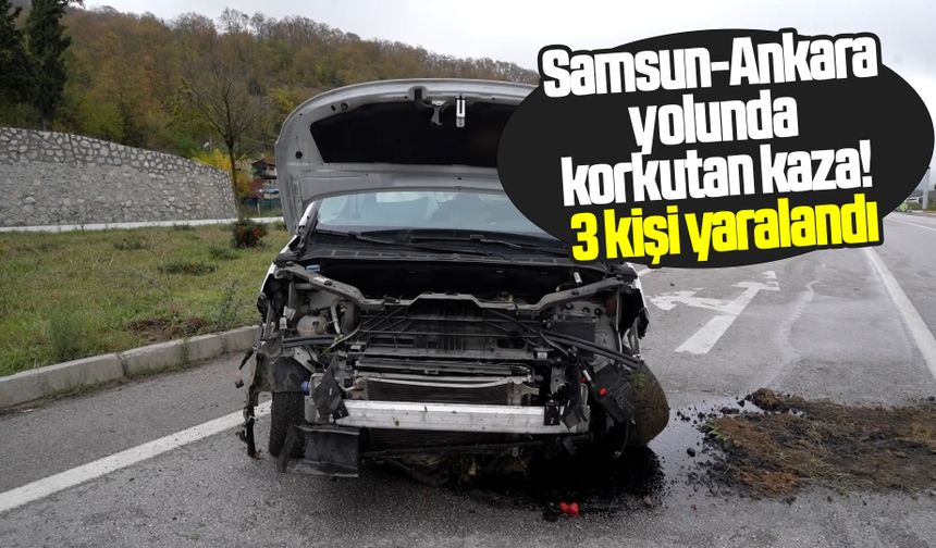 Samsun'da yağışlı hava kazayı beraberinde getirdi