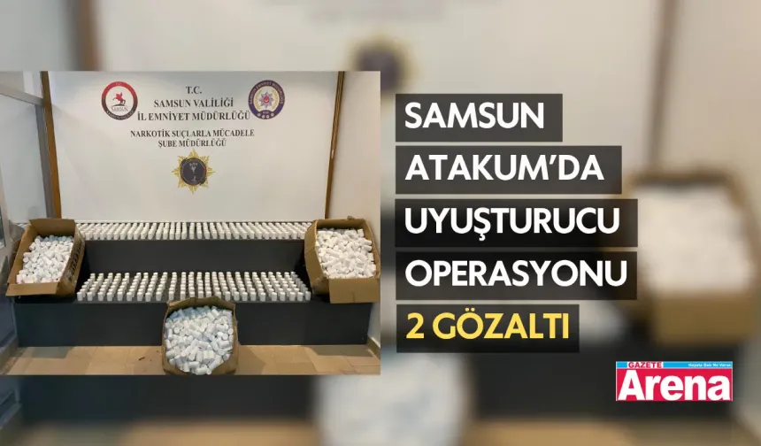 Samsun Atakum’da uyuşturucu operasyonu: 5 gözaltı