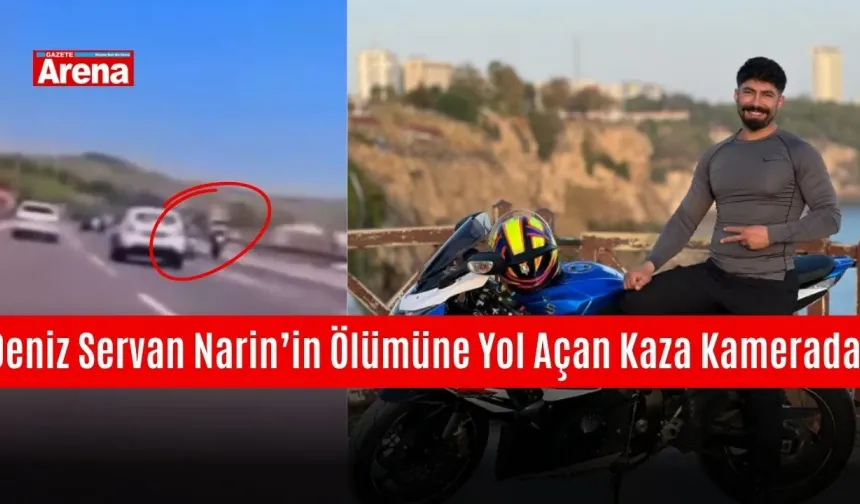 Deniz Servan Narin’in ölümüne yol açan kaza kamerada! Milyonların takip ettiği motorcu hayatını kaybetti