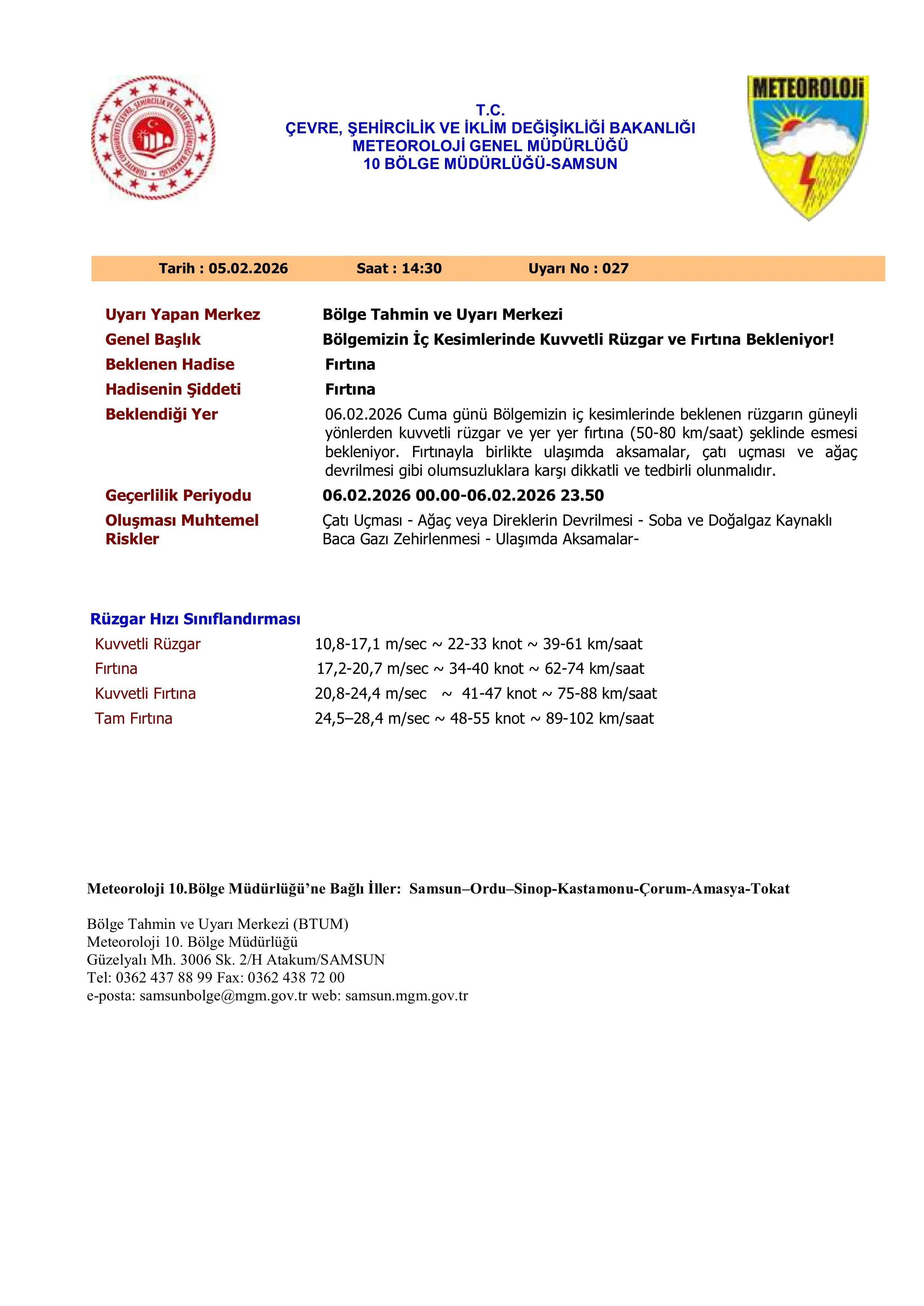 Firtina Uyarisi 502 Ic