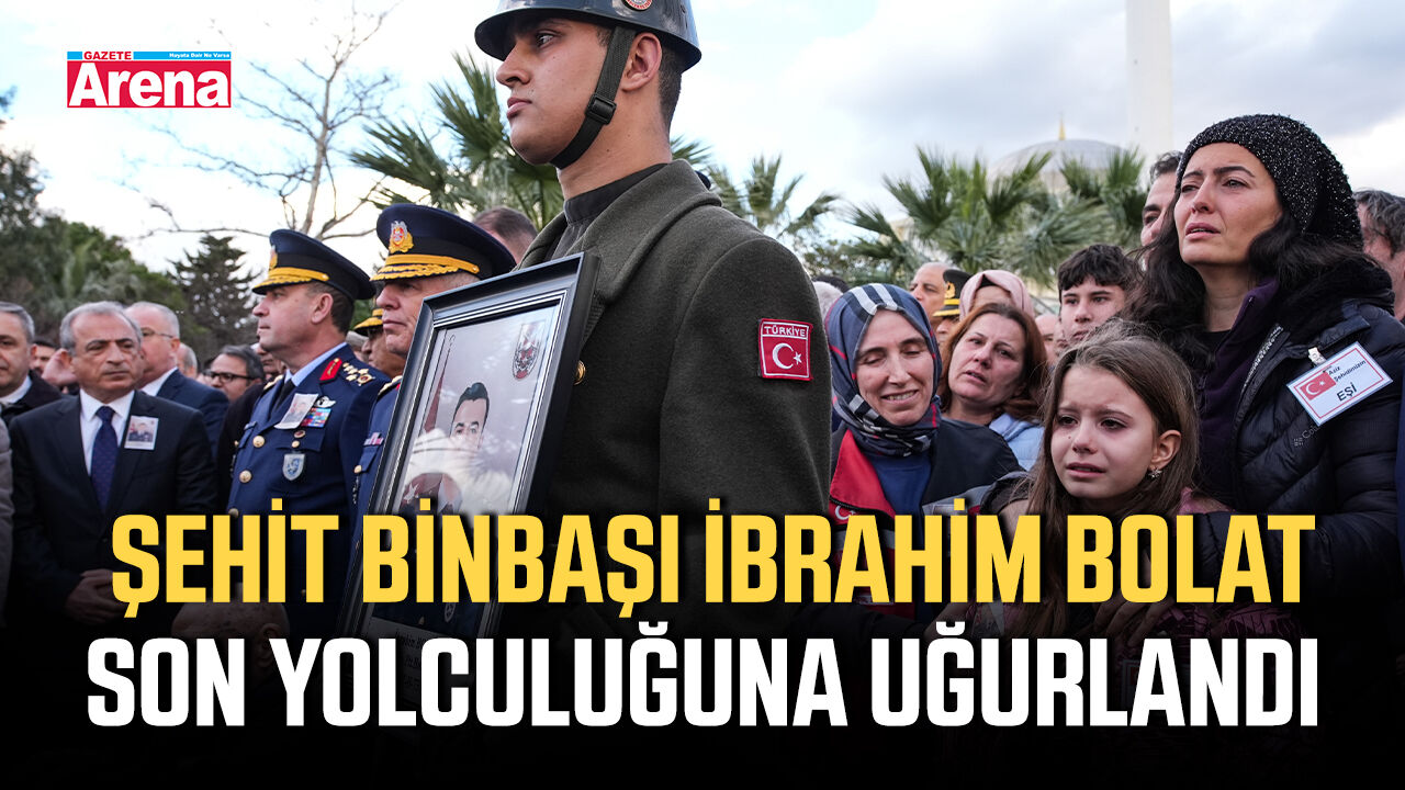 Şehit Binbaşı İbrahim Bolat son yolculuğuna uğurlandı
