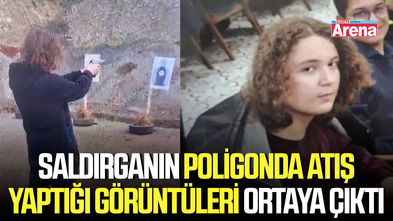 Saldırganın poligonda atış yaptığı görüntüleri ortaya çıktı