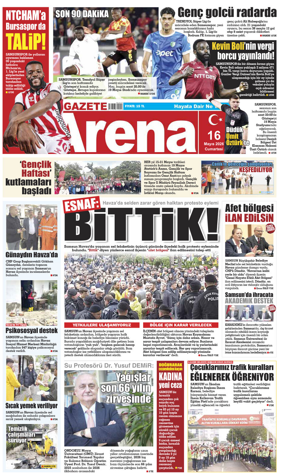 16 Mayıs 2026 Cumartesi