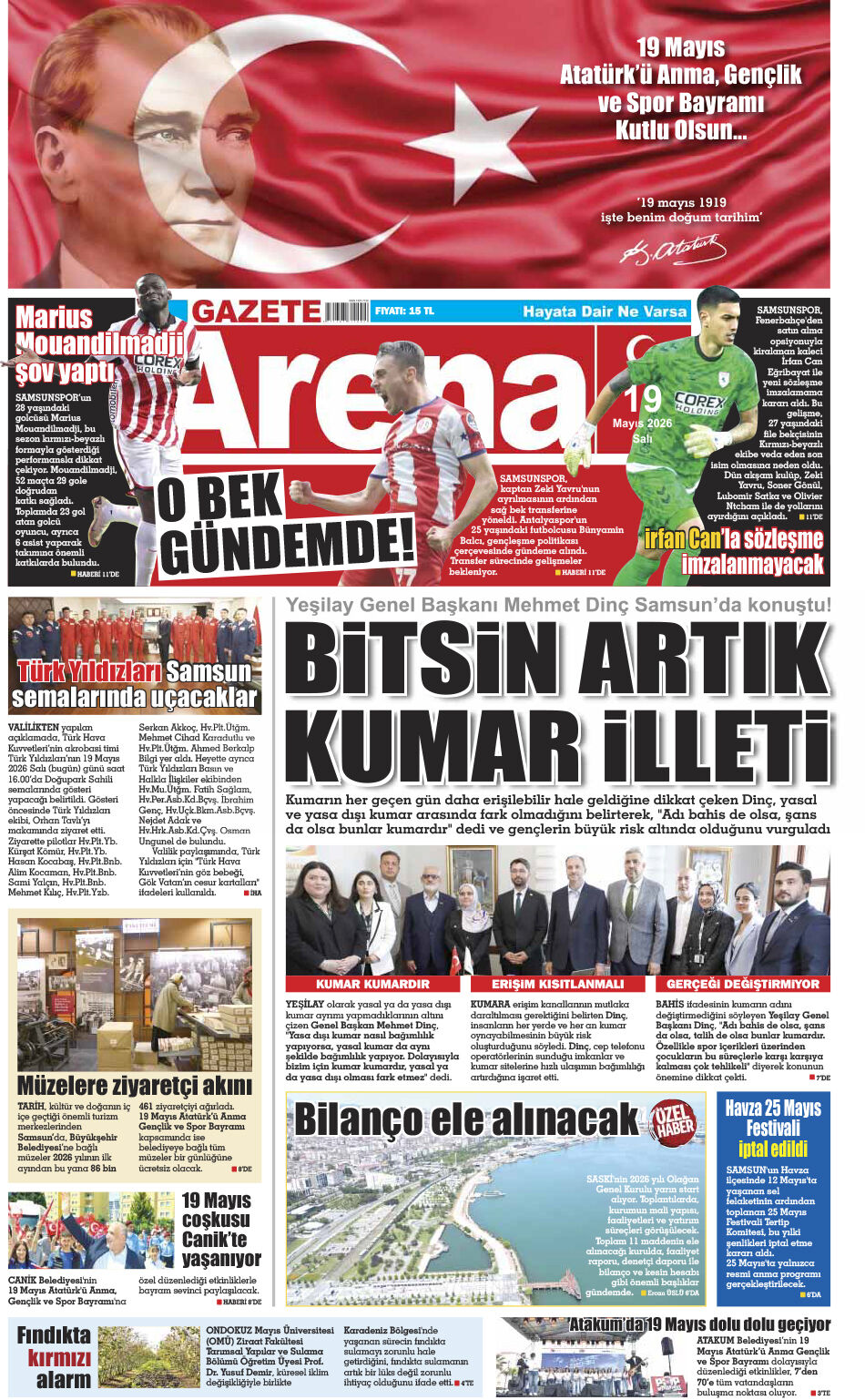 19 Mayıs 2026 Salı