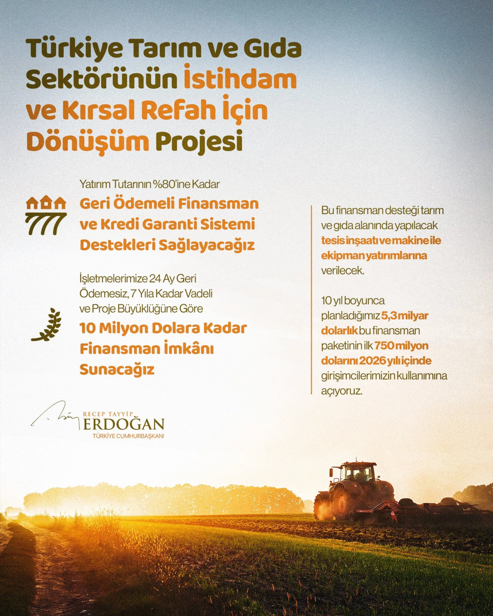 Cumhurbaskani Erdogan Tarim Destek Mujdesi 1205
