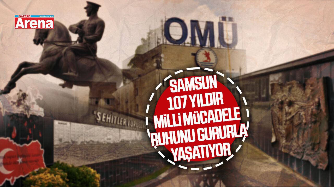 Samsun 107 yıldır Milli Mücadele ruhunu gururla yaşatıyor