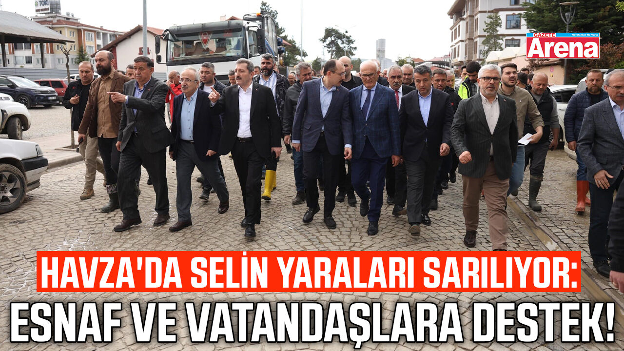 Havza'da selin yaraları sarılıyor: Esnaf ve vatandaşlara destek!