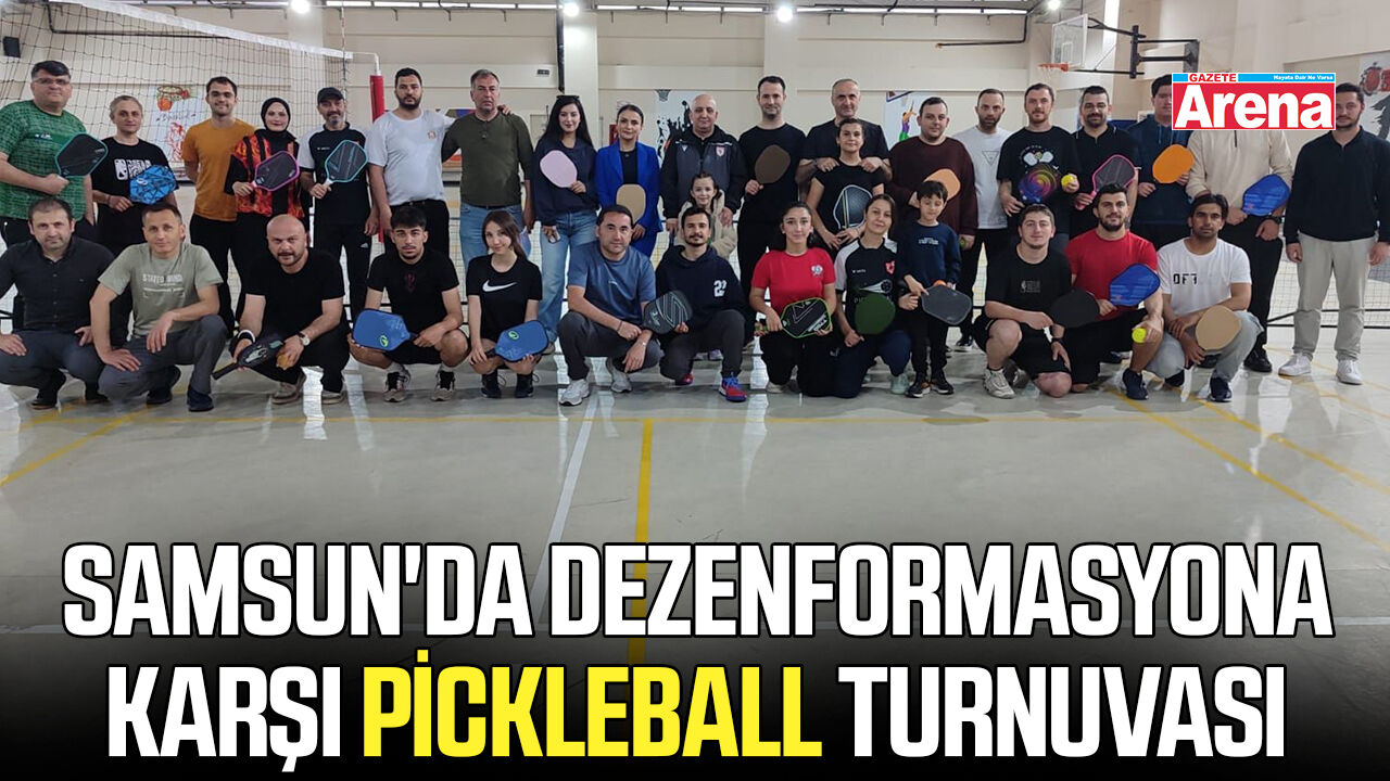 Samsun'da dezenformasyona karşı pickleball