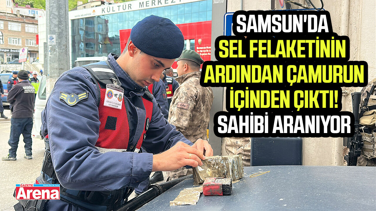 Samsun'da sel felaketinin ardından çamurun içinden çıktı!