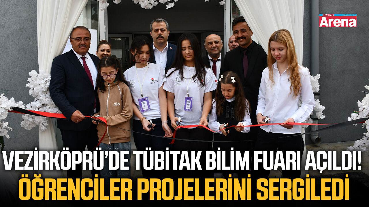 Vezirköprü BİLSEM öğrencilerinden TÜBİTAK Bilim Fuarı