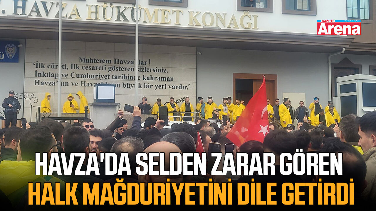 Havza'da selden zarar gören halk mağduriyetini dile getirdi