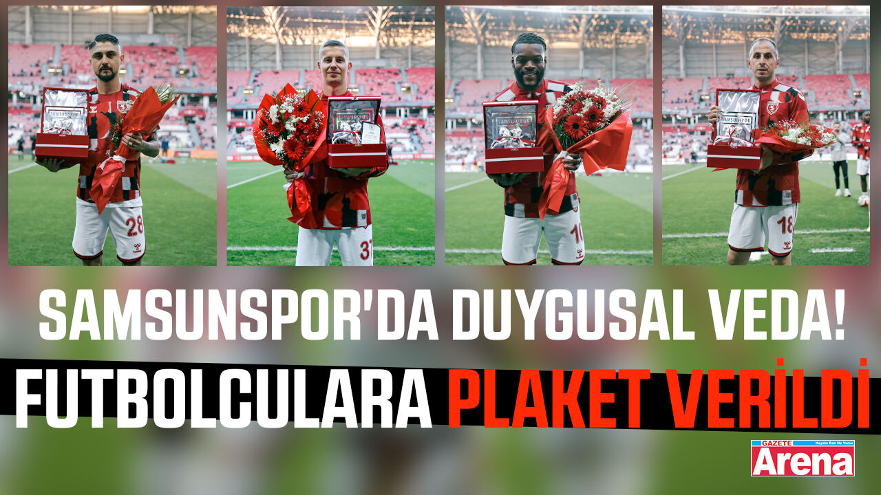 Samsunspor'da duygusal veda!