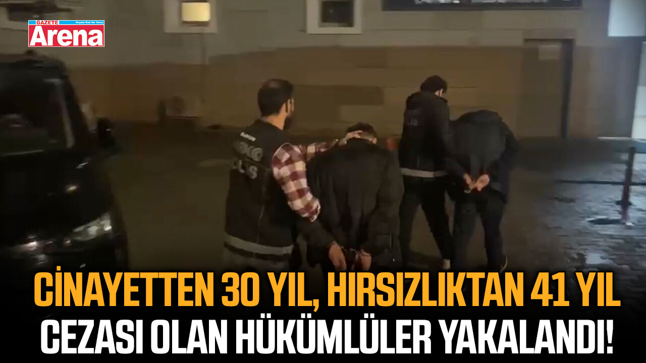 Samsun polisi kaçak hükümlülere göz açtırmadı!