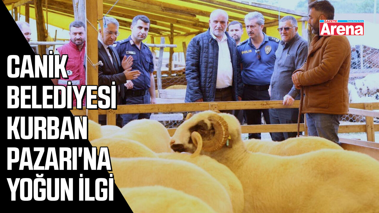 Canik Belediyesi Kurban Pazarı'na yoğun ilgi
