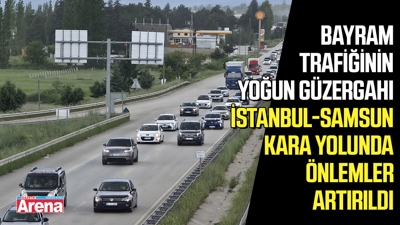 İstanbul–Samsun kara yolunda bayram hareketliliği