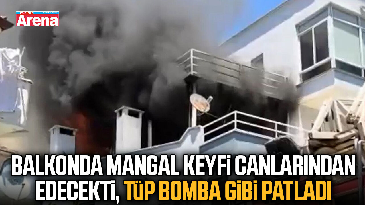 Balkonda mangal keyfi facia ile sonuçlandı