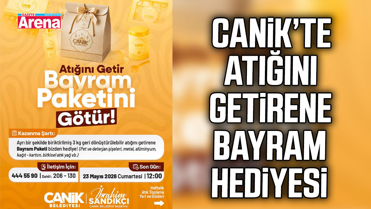 Canik’te geri dönüşüme bayram sürprizi