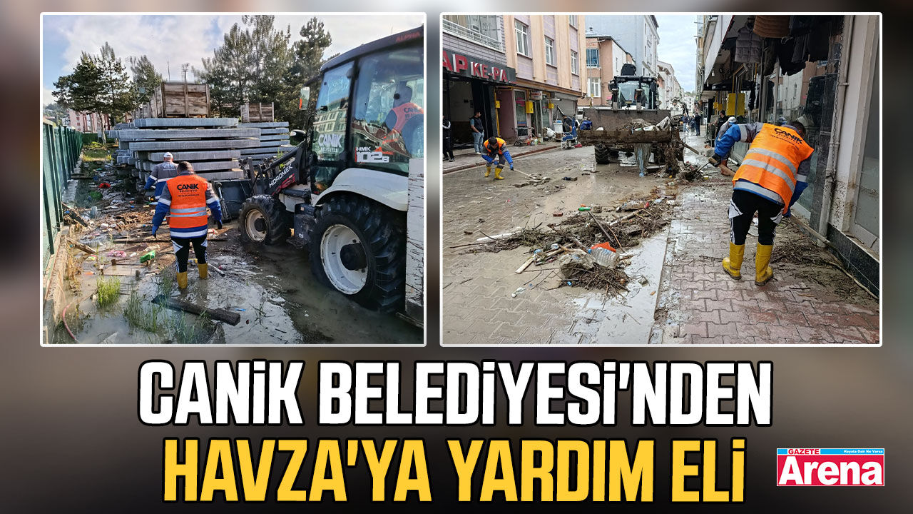 Canik Belediyesi'nden Havza'ya yardım eli