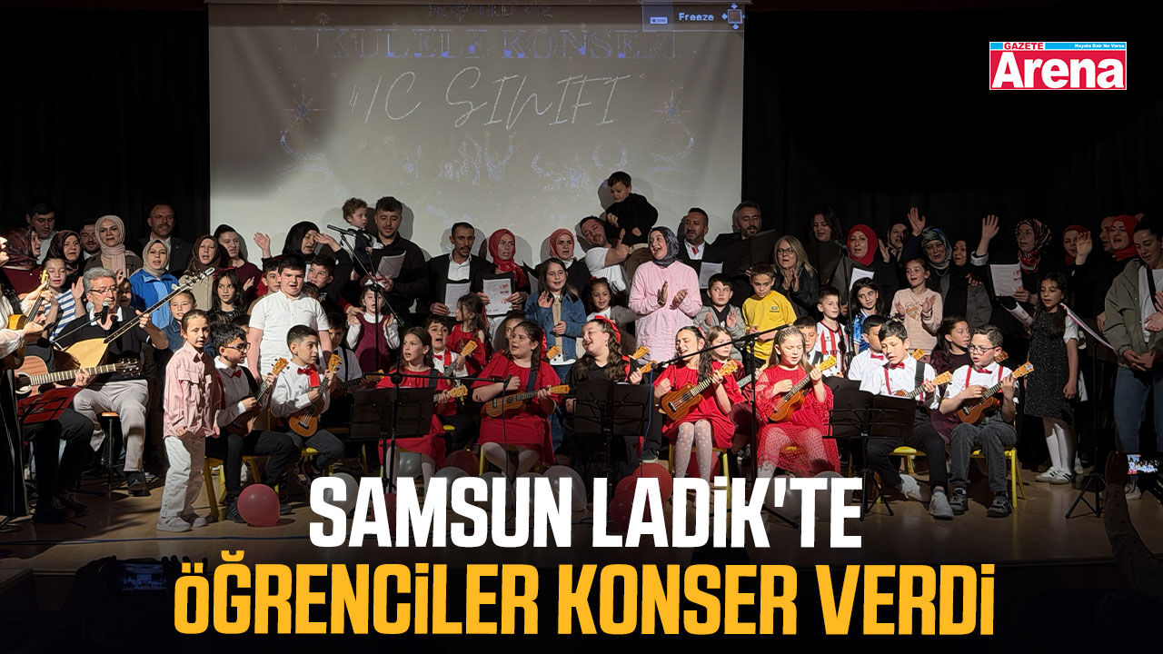 Samsun Ladik'te öğrenciler konser verdi