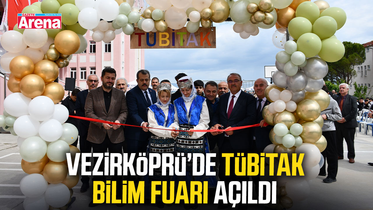 Vezirköprü’de TÜBİTAK Bilim Fuarı açıldı
